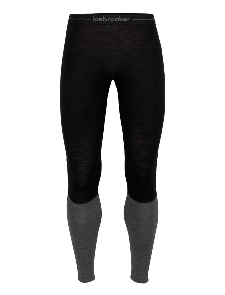 Icebreaker 200 ZoneKnit™ Merino Férfi Leggings Fekete | HU 1121DFMN